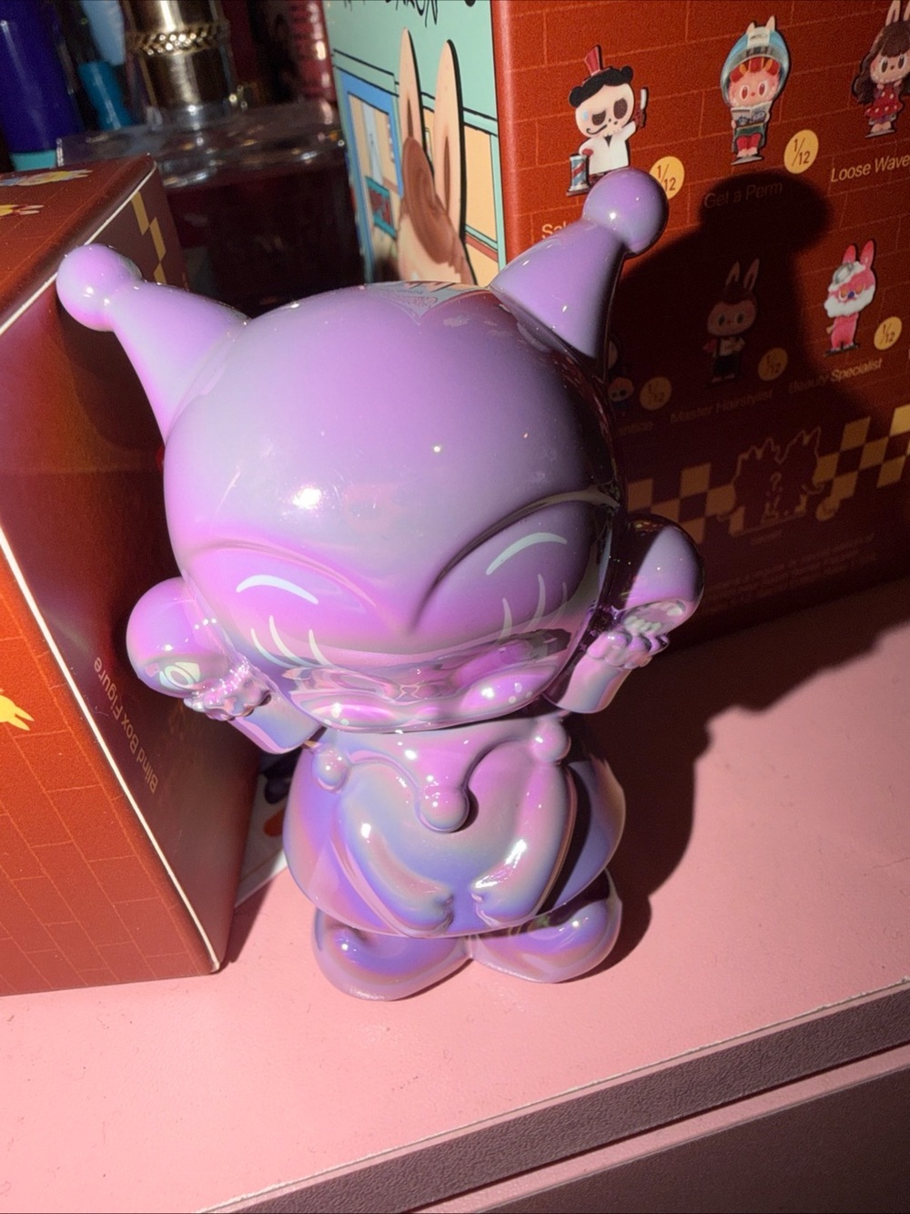 GRAPE BRAIN 🧠 Lilac Iridescent  Vinyl Figure Toy - Collectible Figure